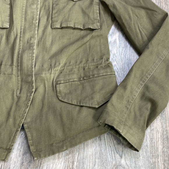 Celebrity Pink Olive Green Utility Jacket with Rhinestone Pockets, size medium - Picture 6 of 14